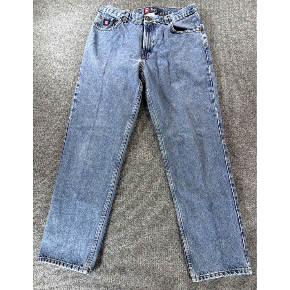 Vintage 90s Chaps Ralph Lauren Jeans Mens 34x32 New Dark Stone 99 Wash